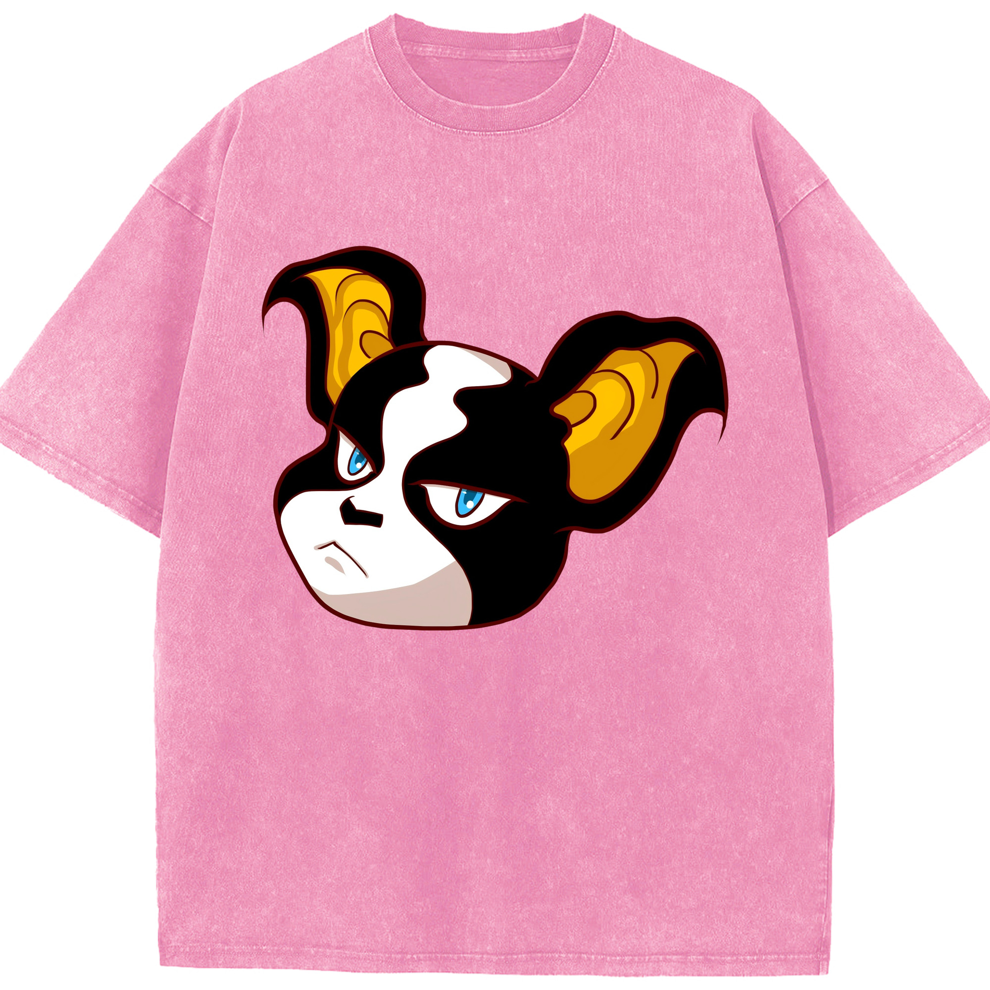 （画像用） ジョジョの奇妙な冒険 イギー JoJo's Bizarre Adventure Iggy 綿100% ヴィンテージ風 半袖Tシャツ（フロントプリント）